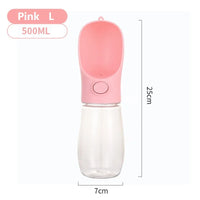 350/500ML Water Bottle for Dogs Portable Drinking Water Bottle for Small Large Pet Cat Outdoor Leakproof Walking Drinking Bowls